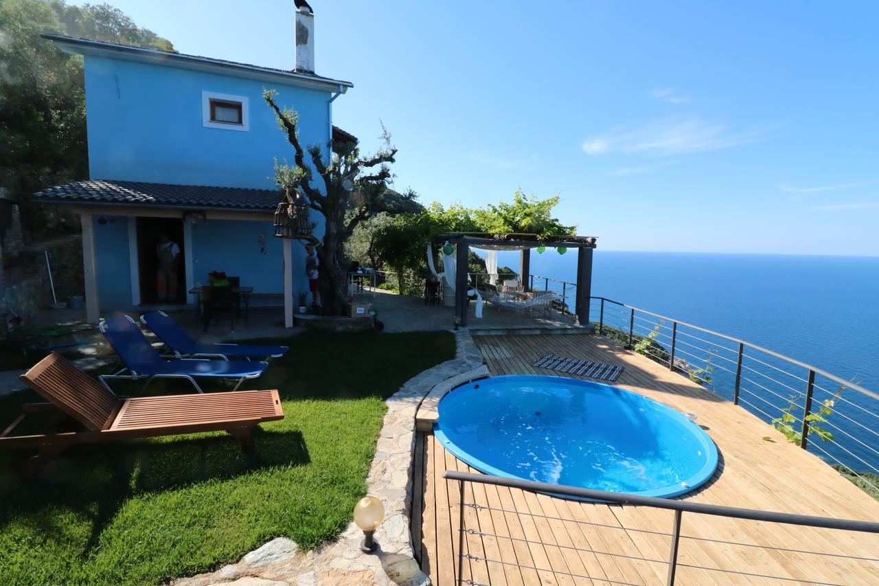 Fakistra'S Blue House Villa Tsagarada Bagian luar foto