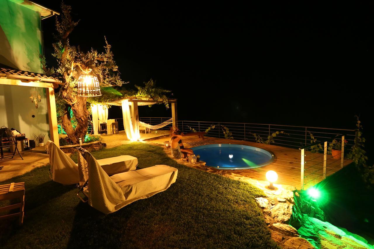 Fakistra'S Blue House Villa Tsagarada Bagian luar foto